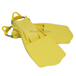 Rubber Fins Jetstream With Ss Spring Straps Xl - Yellow